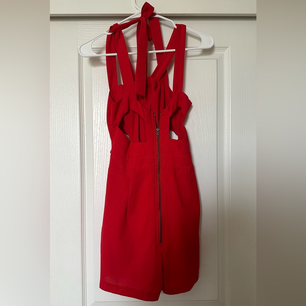 Super sexy red romper